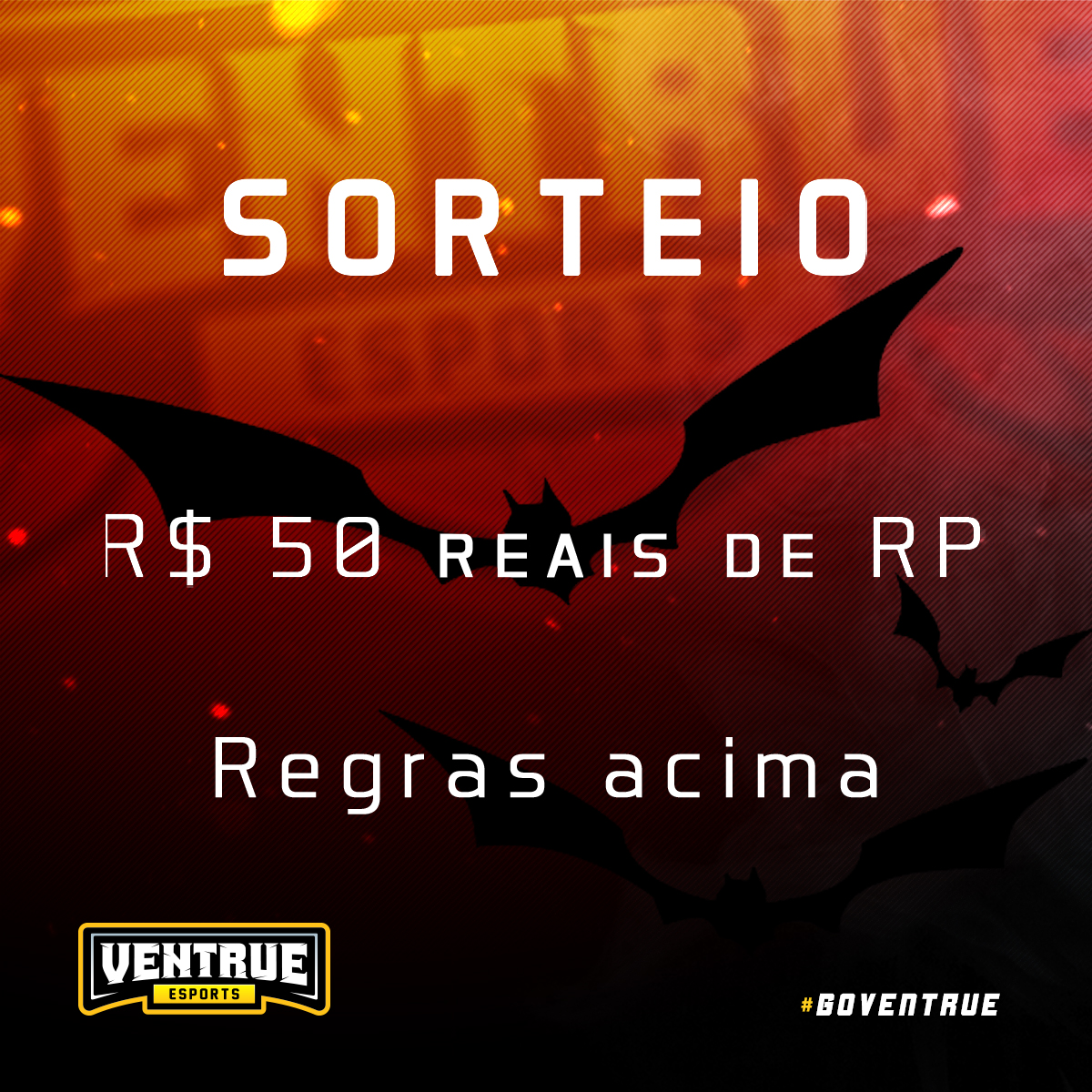 ventrueesports's tweet image. 🦇 SORTEIO 🦇
Fala ai morceguinhos, começamos essa nova fase da organização com um sorteiozinho maroto para vocês. As condições para ganhar esse prêmio maravilhoso são:

🦇 Curtir o post
🦇 Dar o famoso RT
🦇 Mencionar aqueles 2 amigos do 💜
🦇 Nós seguir

 Resultado dia 21/03