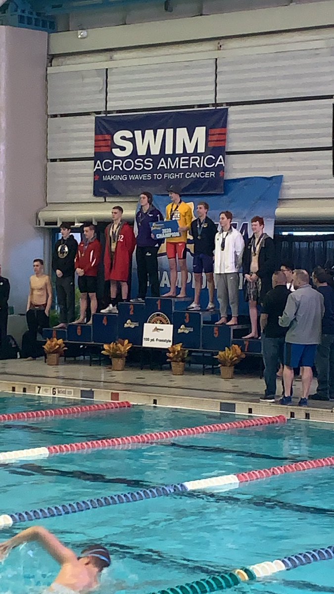 IV_SwimAndDive's tweet photo. Section IV dominates in the 100 Freestyle - Mike Atanasoff (Waverly) takes 6th in public schools - Ryan McNutt (Corning) takes 7th in public schools and Federation- Eli LanFear STATE CHAMPION in public school and 2nd in federation! https://t.co/IGBBRhzDpw