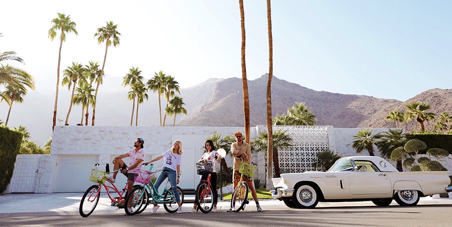 With over 200 sunny days per year, it's no wonder the weather is the biggest perk of Palm Springs. The best way to enjoy these sunny days: BIKING! 

visitpalmsprings.com/blog/ride-styl…

Thanks to Tony Torres, co-owner of <a href="/BIKEPalmSprings/">Rocky Michael Wood</a> visitors can cruise around town at their leisure.