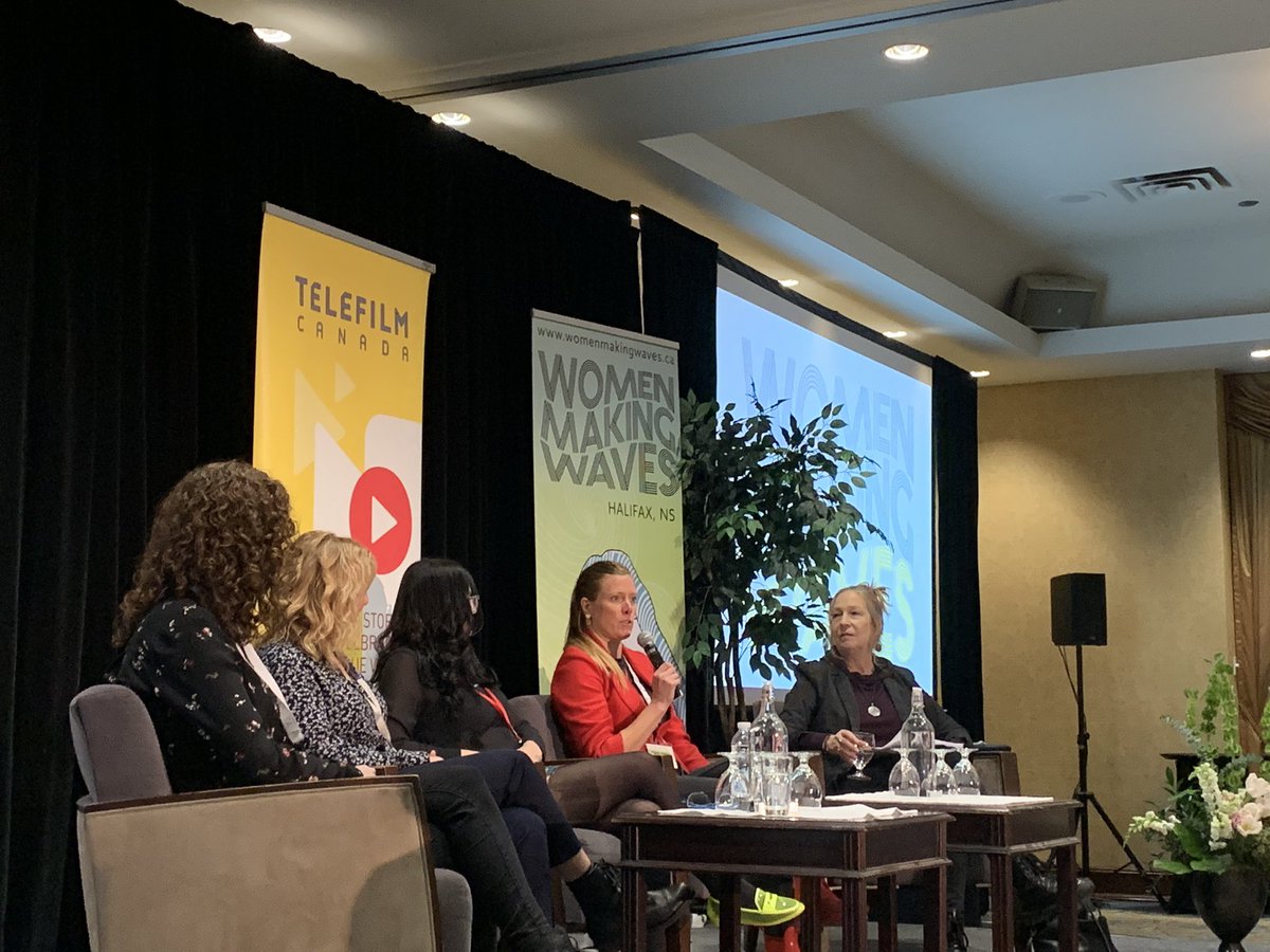 ocean_opal's tweet image. Discussing the path to becoming a director with @houseplantfilms, @MeganWennberg, @NicoleASteeves and @JackieTorrens. Moderated by Donna Davis. Loved hearing the real stories of self doubt and moving forward. #WMWHFX @wiftat