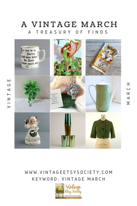 pj_at_sc's tweet image. Here's a collection of vintage treasures that are perfect for March. Imagine how these pieces would look in your home!  #vintage #vestiesteam #homedecor #vintagedecor #vintagemarch #vintagestpatricksday bit.ly/2TvfaAc