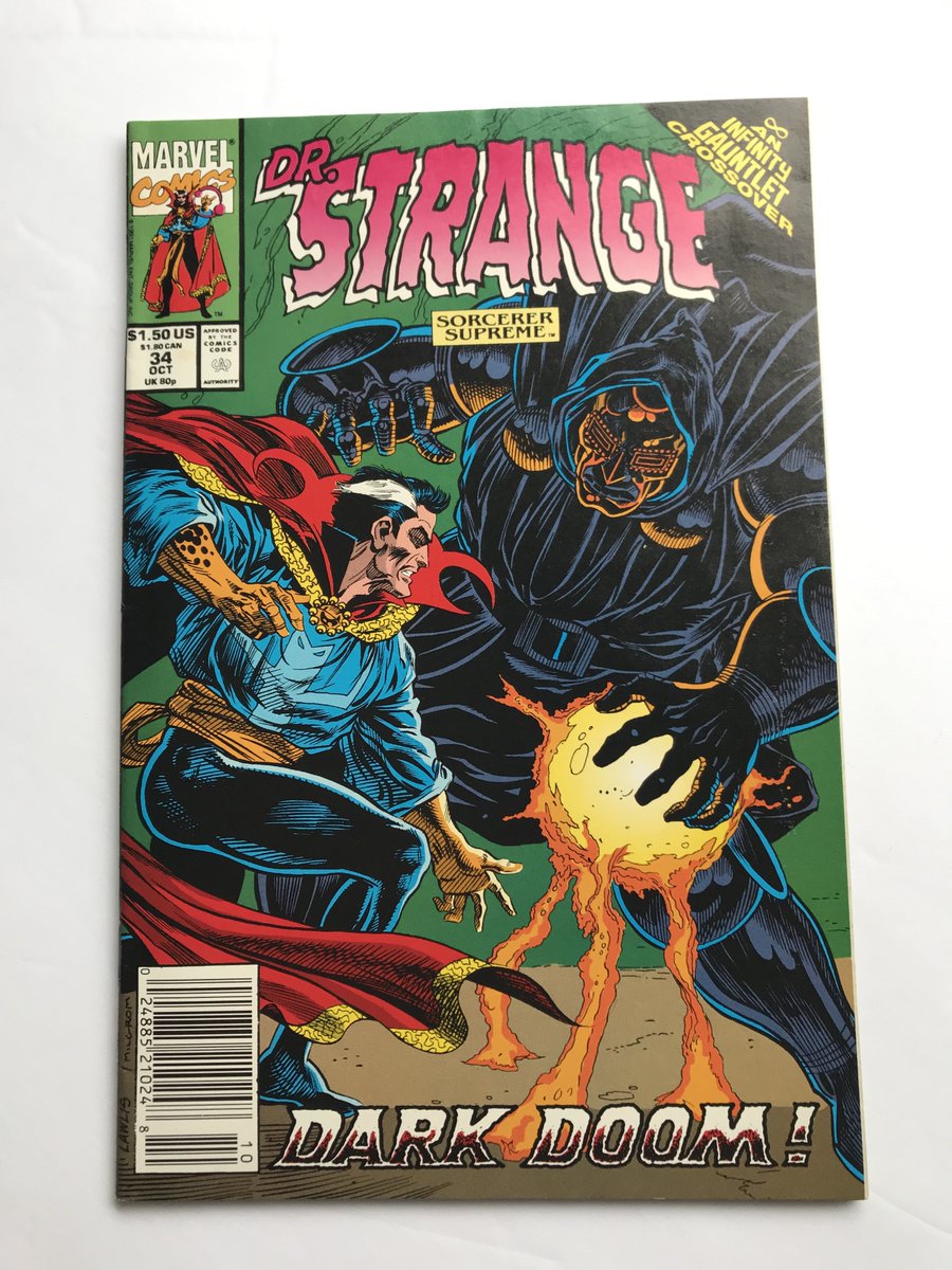ComicsRuby's tweet image. I'm crazy obsessed with collecting Newsstand Editions, especially on books published in the 90s.  Also Dr Doom being on a cover is pretty much the combination to my wallet. 50% off all comics today, Link In Bio. #comics #DoctorStrange #drdoom  #MARVEL #comicsforsale #comicbooks