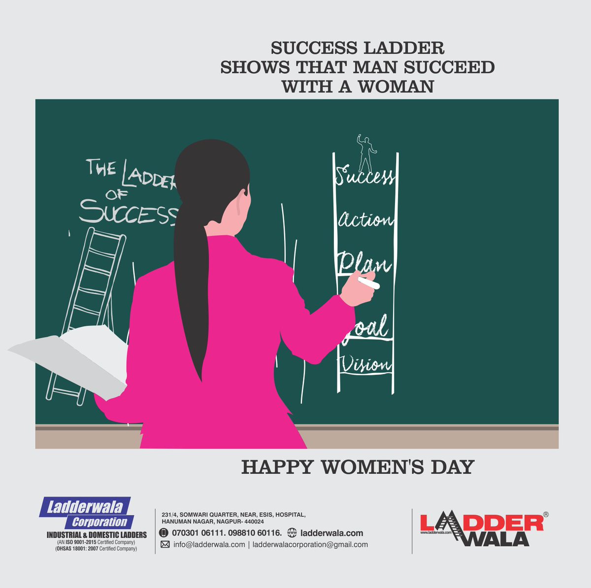 ladderwala's tweet photo. The World is Good if Better You. #happywomenday #HappyWomensDay2020 #WomensDay #womenempowerment #womenpower https://t.co/UdbRhOFp22