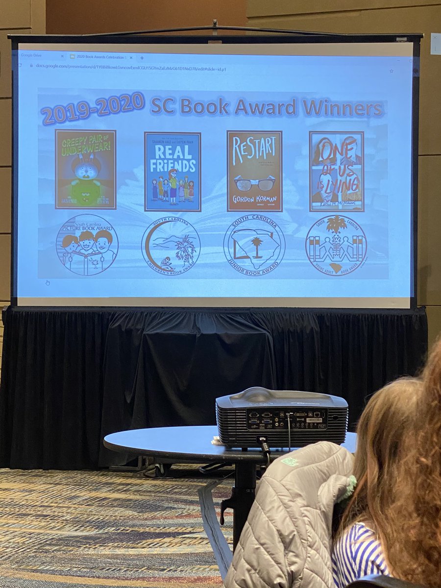Congratulations to the 2019-2020 SC Book Award Winners! <a href="/gordonkorman/">Gordon korman</a> <a href="/haleshannon/">W. Shannon Hale</a>