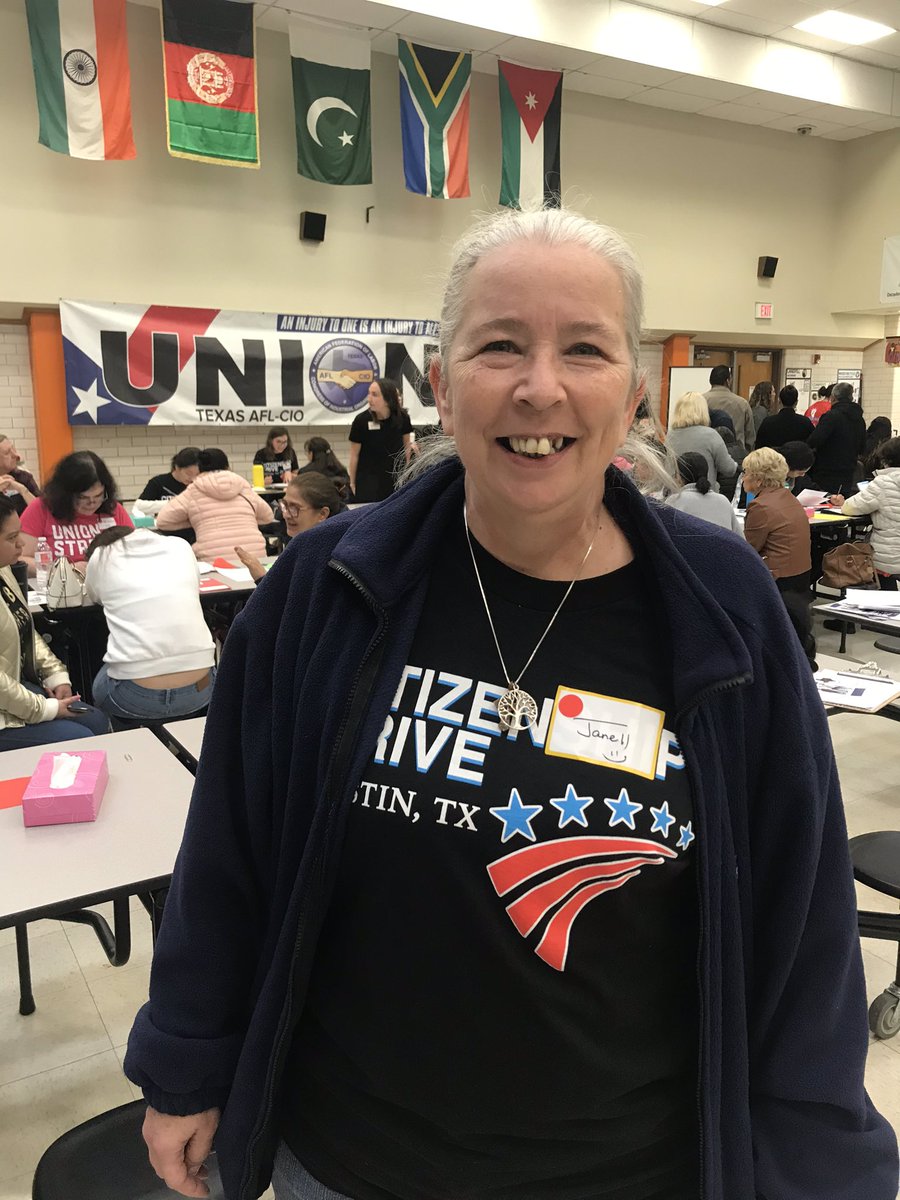 TexasAFLCIO's tweet photo. Thank you to all our ✊🏽union volunteers at our TX AFL-CIO Citizenship Drive. At the end of the day, over 100 applicants will be ready to file paperwork for 🇺🇸 Citizenship. #1u #TXCitizenship @AFSCME @CWAUnion @CWA6186 @UAPipeTrades @OPEIU @AFLCIO https://t.co/b2PKIgxt0f