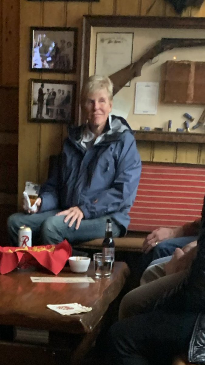 JustJulieONeill's tweet photo. Ok I’m beginning to think actor Gary Busey is following me now. 🤷🏻‍♀️ #PioneerSaloon #KetchumID 😂 https://t.co/O12AMm4eEh