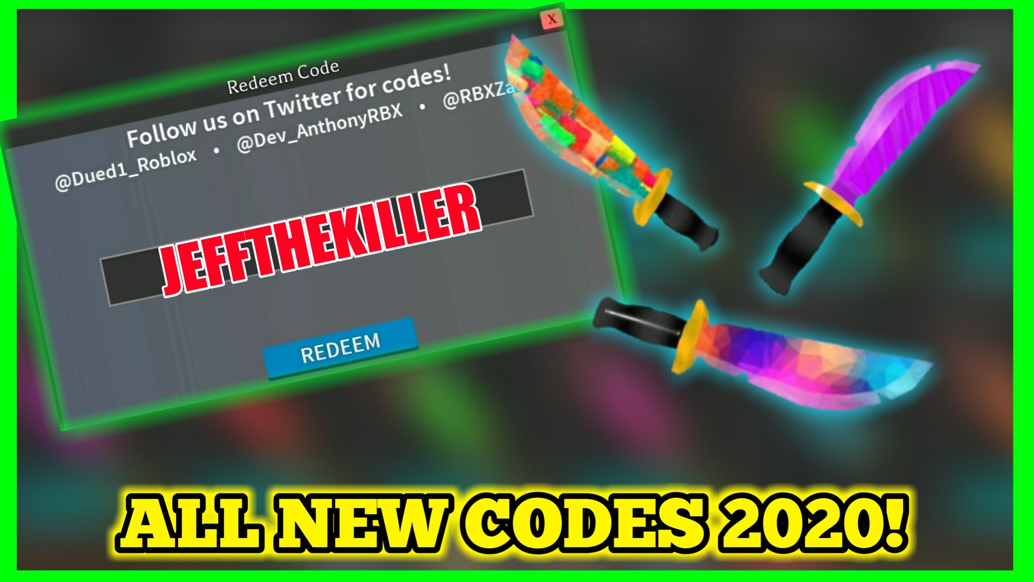 Syan on X: Roblox Survive The Killer Codes 2020 (March) Video