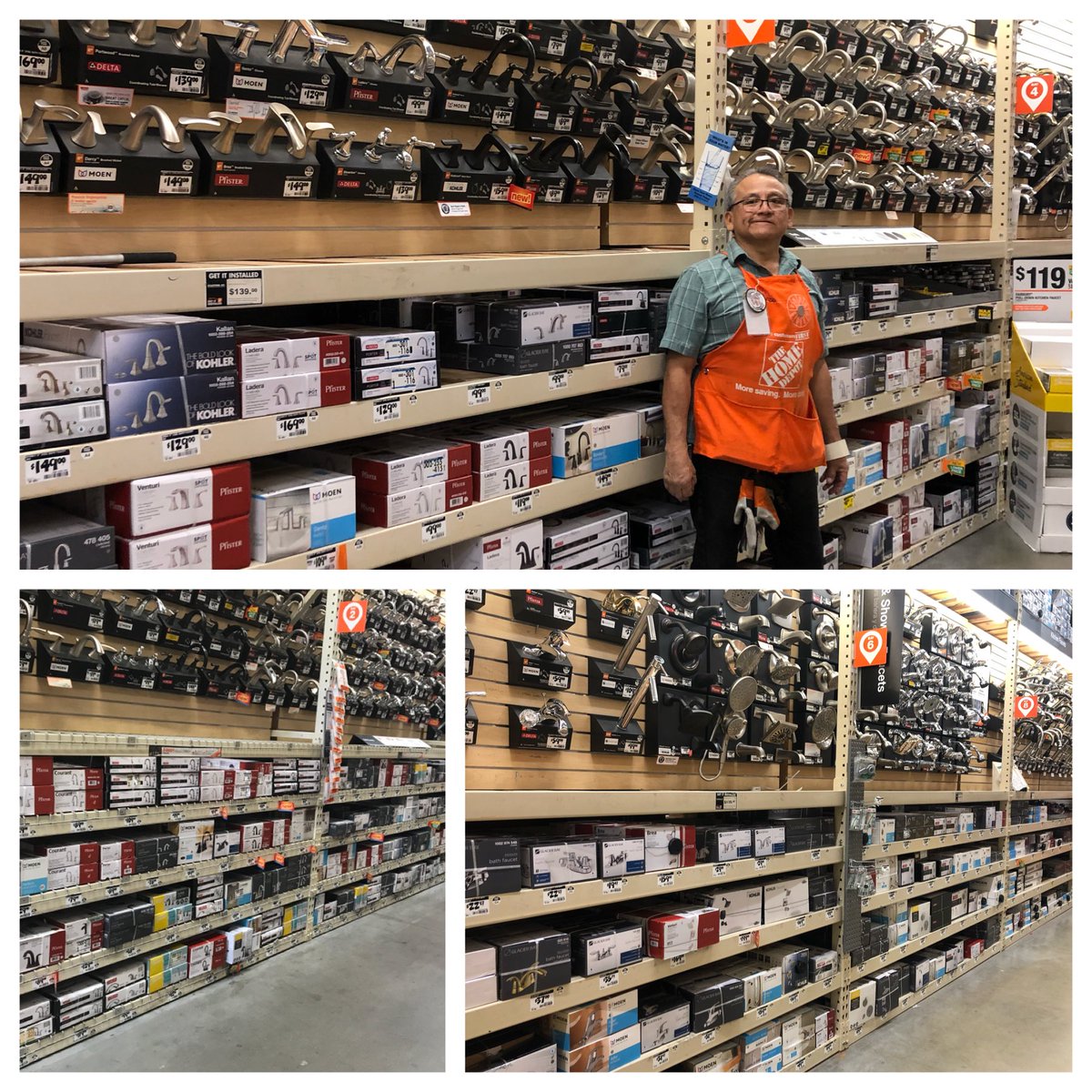 Mando packing down the faucet aisle to ensure PRODUCT AVAILABILITY for our Customers this weekend! <a href="/THDNina/">Nina</a> @Marcy_olivarez <a href="/Robs_Sanchez255/">Robert Sanchez</a> <a href="/joeNune84324457/">joe Nunez (PePe)</a> <a href="/Maria_d29/">Maria L Garcia</a>