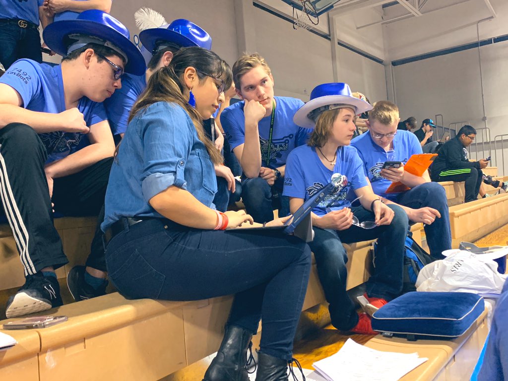 WindhamKacie's tweet photo. #scouting at the #FIRST Robotics competition. These kids are ready for their matches! https://t.co/oBBIvRrIwT