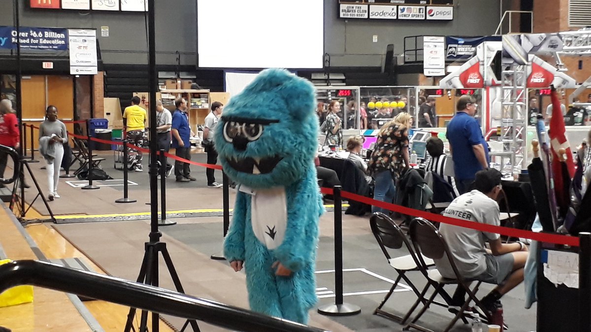ncseatech's tweet photo. Some interesting characters/team names on the UNC Pembroke campus today in robotics competition. #WiredWizards https://t.co/GQ7VqvMef0