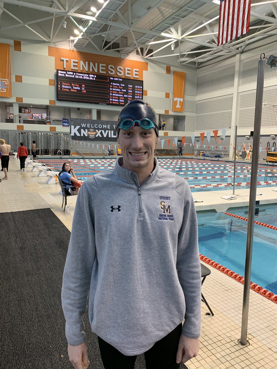 USM_Swimming's tweet photo. LAST ONE FAST ONE!
Our last swim of @NAIA Nationals fittingly is a senior &amp; team captain in his last career swim. Will Dvorsky closed the meet for the Spires with a season best swim in the 1650 #SpireNation #ProudCoach 
@LVTSportsGuy @USMSpireWire @KSHSSwimming @willdvo https://t.co/GyhJCYvDR6