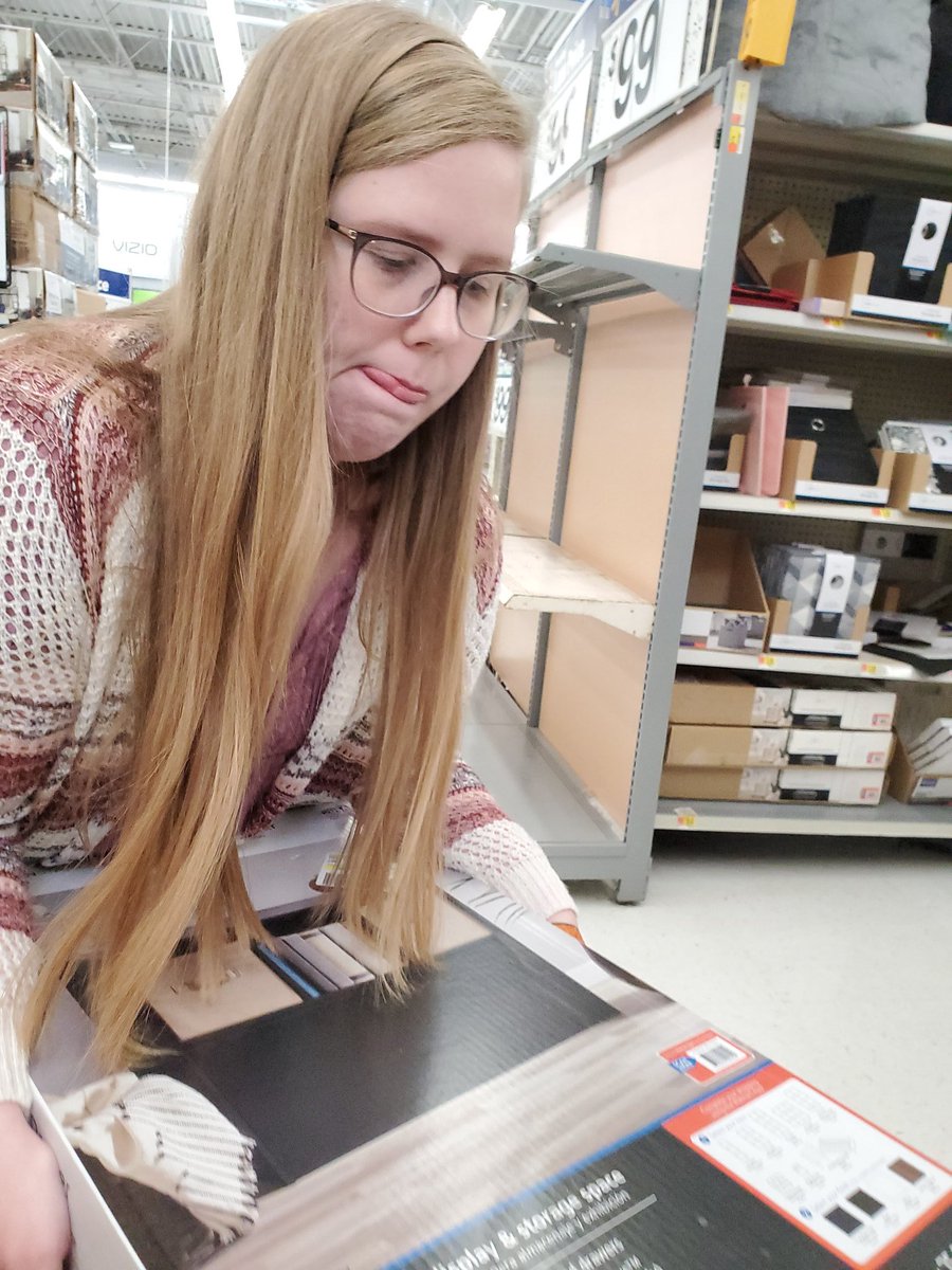 CarolIsOkay's tweet photo. My child takes THESE of me trying to get my shelf in the buggy at the Walmart.. I only asked her to hold my phone... Did NOT ask to take unflattering pictures of me!! #KidProbs #GeeThanksEM https://t.co/0pIH3toDAV