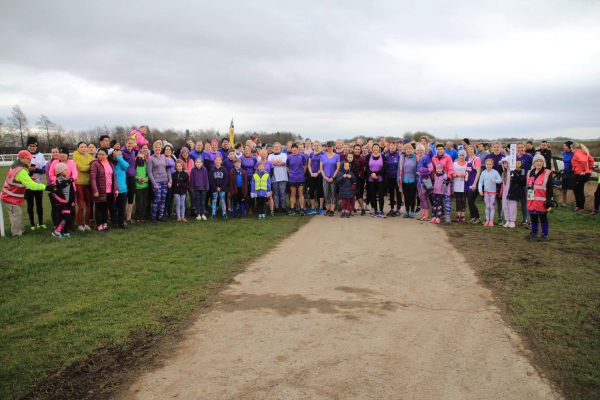 Cattrkparkrun's tweet photo. Well we asked you to come in purple today for #IWD2020 #IWDparkrun and you did not disappoint! Well done to everyone who joined us today, a brilliant effort from all! And thanks again to  @NorthYorksSport for the #ThisGirlCan t-shirts! https://t.co/QTd9Yv5eyQ