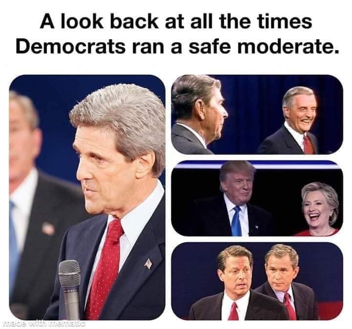 A look back at all the times Democrats ran a safe moderate