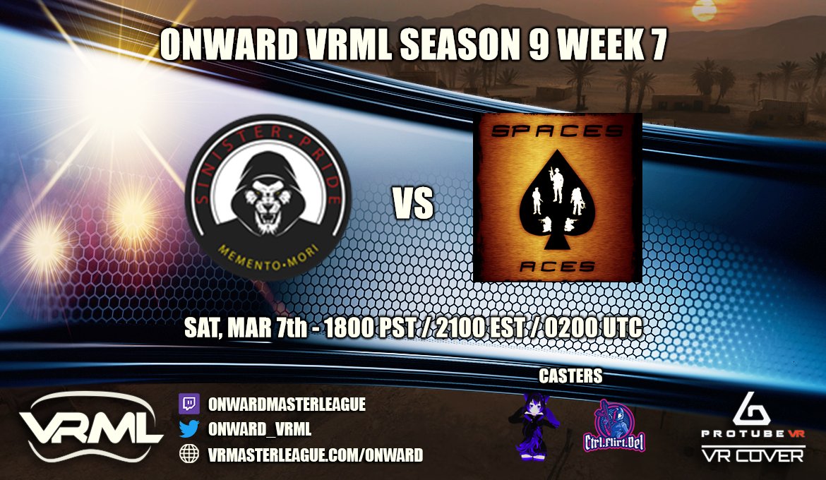 Onward_VRML's tweet photo. 🔴LIVE ONWARD!

📺https://t.co/OmXbBuVMDp
📺https://t.co/Ch19S3t5Te
🌐https://t.co/cC3iNt5pXN

@GMenVR @TheNightFiree @Trip13Nipp13 @XandriaVR @VRchazen #CAPCAPCAP #BOOM #clutchwin https://t.co/TQmdpUrsTv