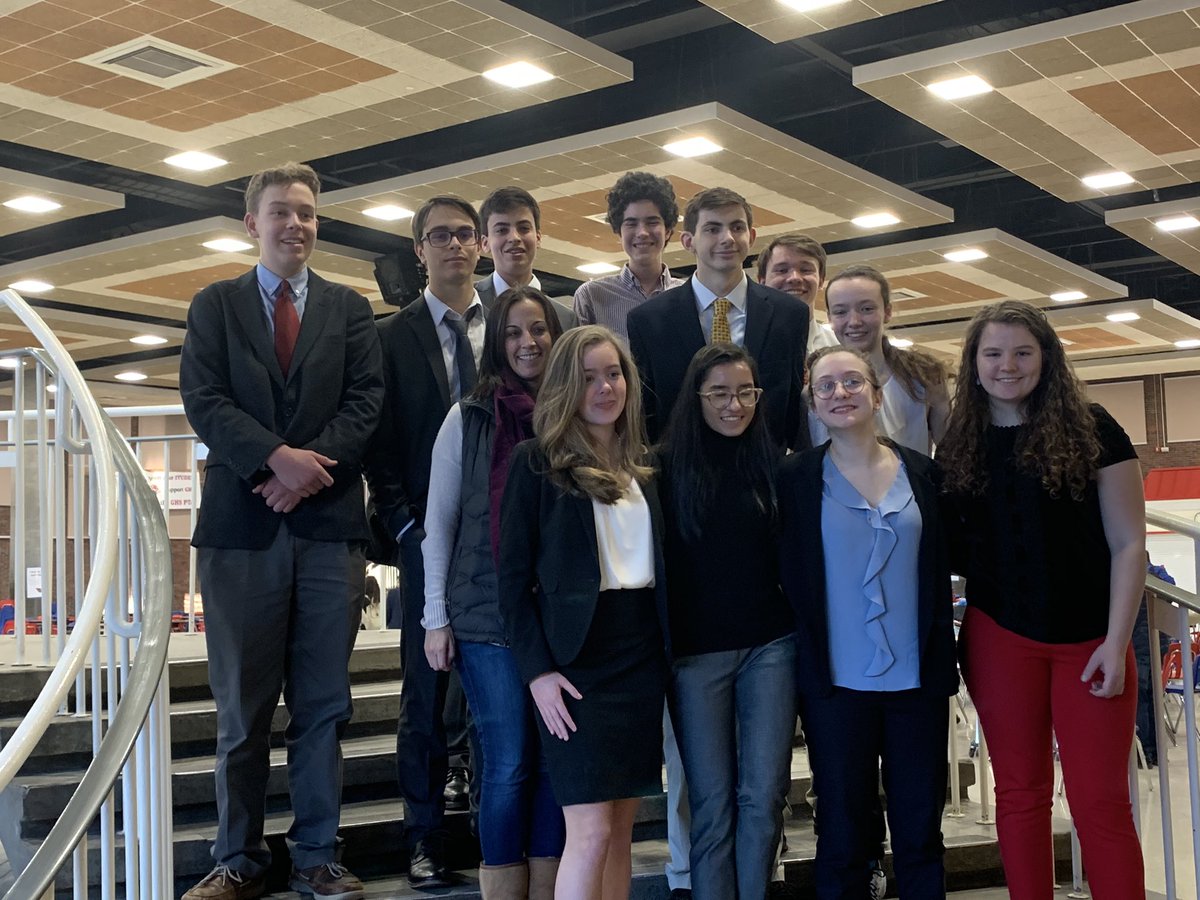 So proud of the entire NCHS Debate Team for their successes this season! Team photo with Coach Nancy Stevens at the final regular season tournament at Greenwich High.  <a href="/NCHS_CT/">NCHS</a>