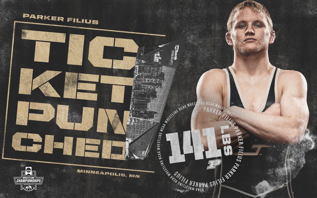 PurdueWrestling's tweet photo. A 6-4 win puts @ParkerFilius on the podium and books his ticket to nationals!!! #BoilerUp #AlwaysAggressive https://t.co/uQ6XRrMJC1