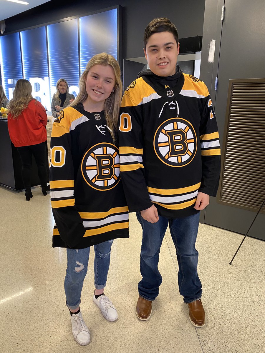 Elizabeth Kane &amp; Ryder Peishoff <a href="/JRyder02/">Ryder</a> so proud to represent <a href="/HopkintonHS/">HopkintonHighSchool</a> <a href="/HillerAthletics/">Hopkinton Athletics</a> <a href="/HHS_UnifiedTeam/">HHS Unified Sports</a> and <a href="/SpOlympicsMA/">Special Olympics MA</a> at the Bruins game tonight! Let’s go <a href="/NHLBruins/">Boston Bruins</a>!!!