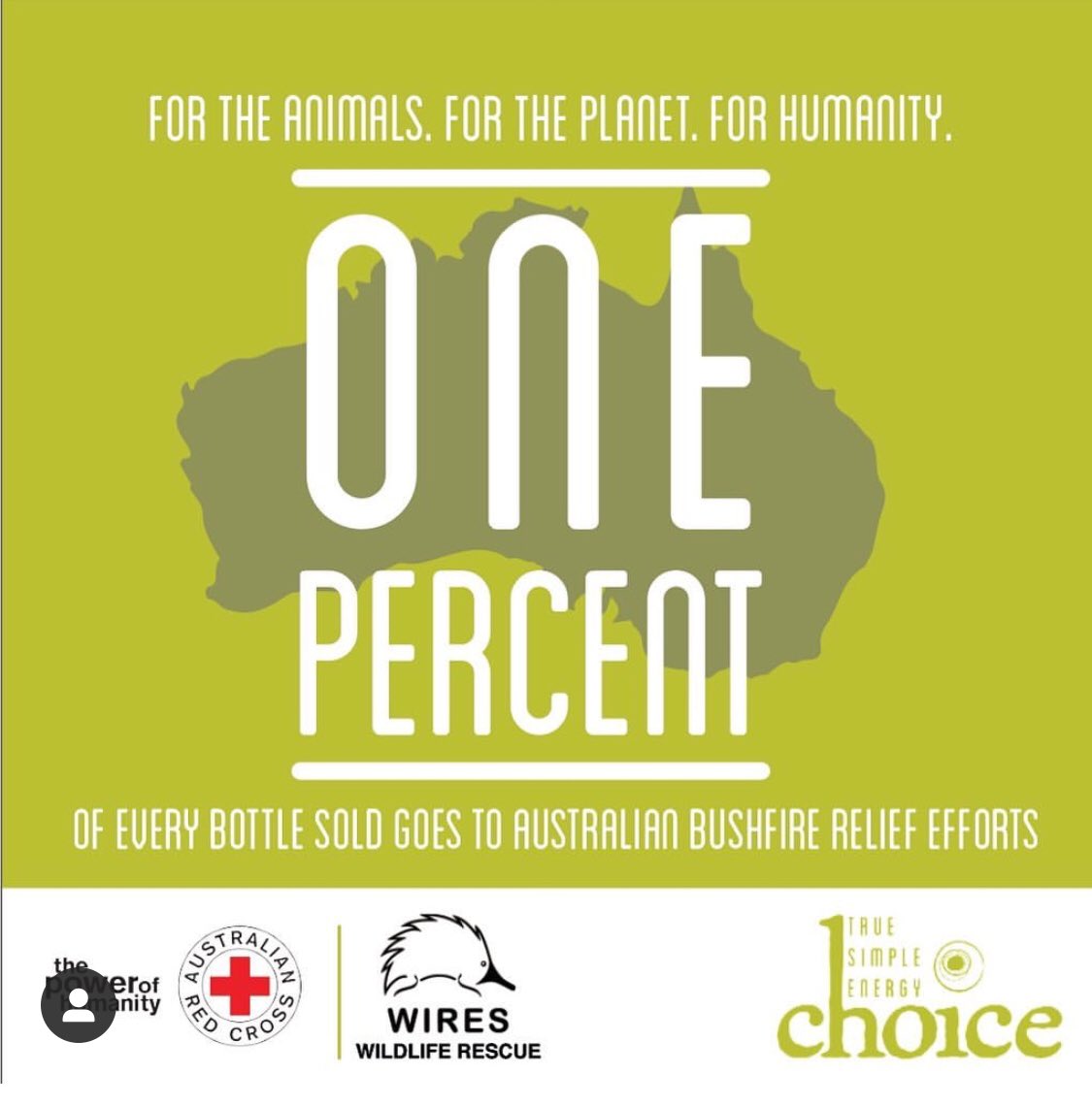 ChoiceEnergyTC's tweet photo. Choice is a platform created to educate, serve, inspire and G I V E. 1% of every bottle sold from now until the end of the year will be donated to @RedCrossAU &amp; @WIRES_NSW to aid in the #Australianbushfire relief efforts. We are all in this together. 🙏🏻 https://t.co/O5yS6X0vLA