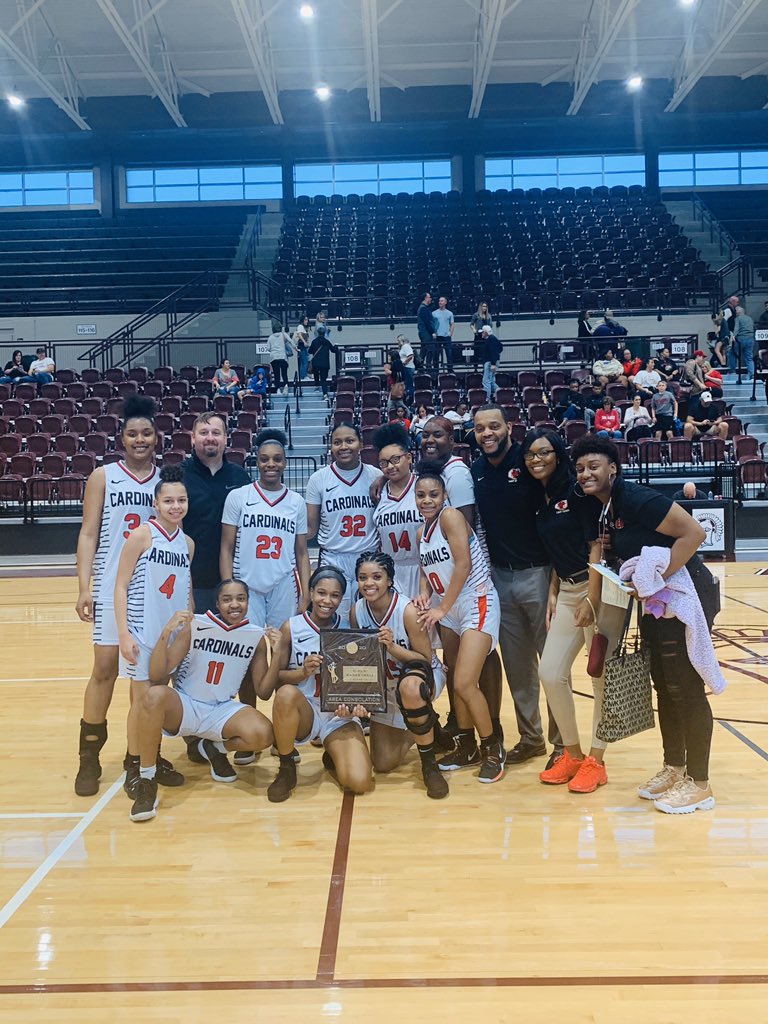 eastcentralhigh's tweet photo. Our Lady Cardinals are headed to the State Tournament 🏀🏀 https://t.co/n52irSw06r