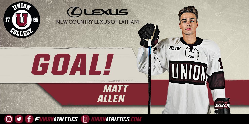 Unionmhockey's tweet photo. 🚨 Allen scores to give Union the early lead again! https://t.co/H3PNLAK8sA