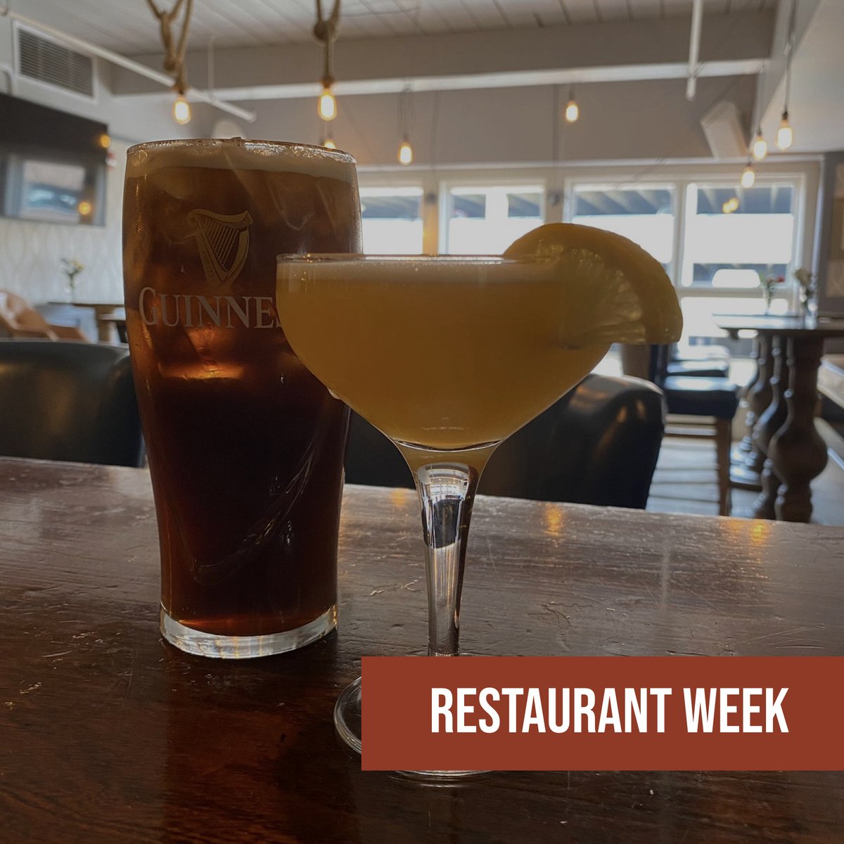 Restaurant Week is still going on and you can't miss our two delicious special drinks, the Russian Guinness and the Honey Bee - and yes, they are even more delicious than they look!