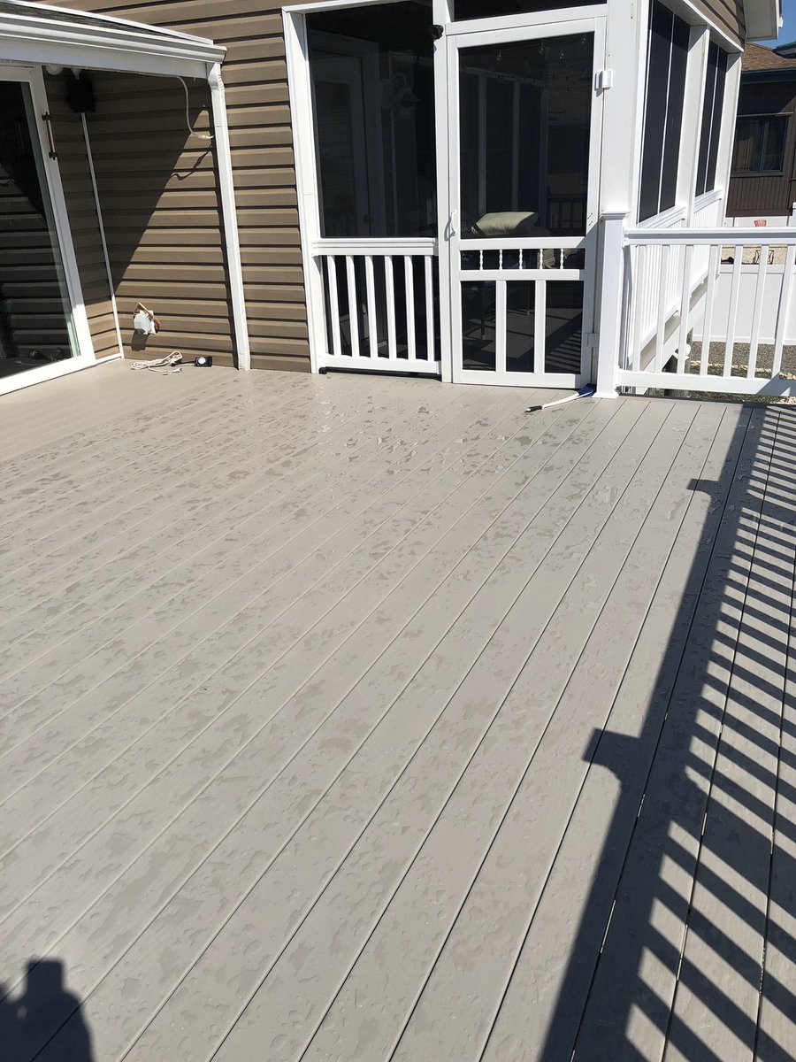 KimHeinle's tweet photo. @kimwojcik @GiglioAwning @jessica08087 Just finished a beautiful new deck in LEHT! Homeowners thrilled with results! New or renovation. We do it all! https://t.co/O4nCFOD2SC