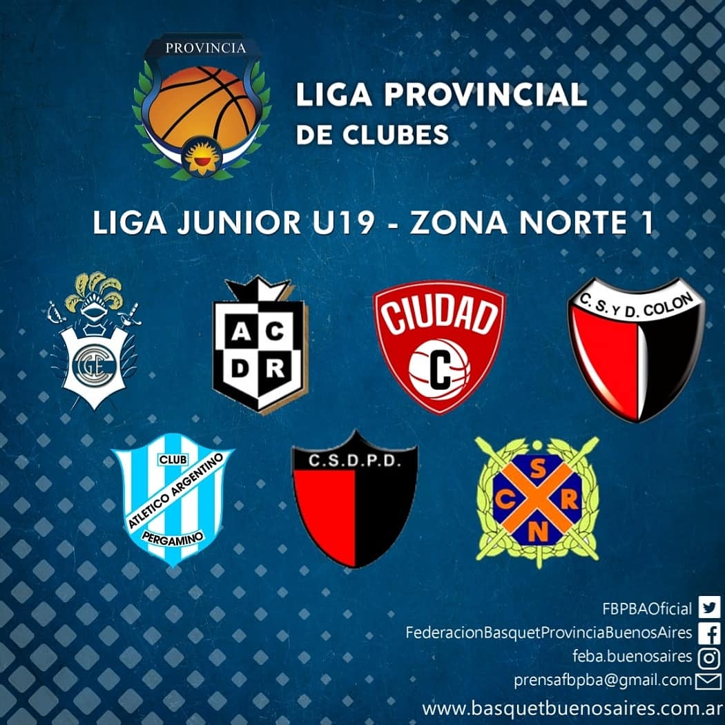 Estos serán nuestros rivales en la Zona 1 de la Liga Junior. <a href="/FBPBAoficial/">Federación Bonaerense de Básquetbol.</a>

#VamosLosPibes #VamosBlanco