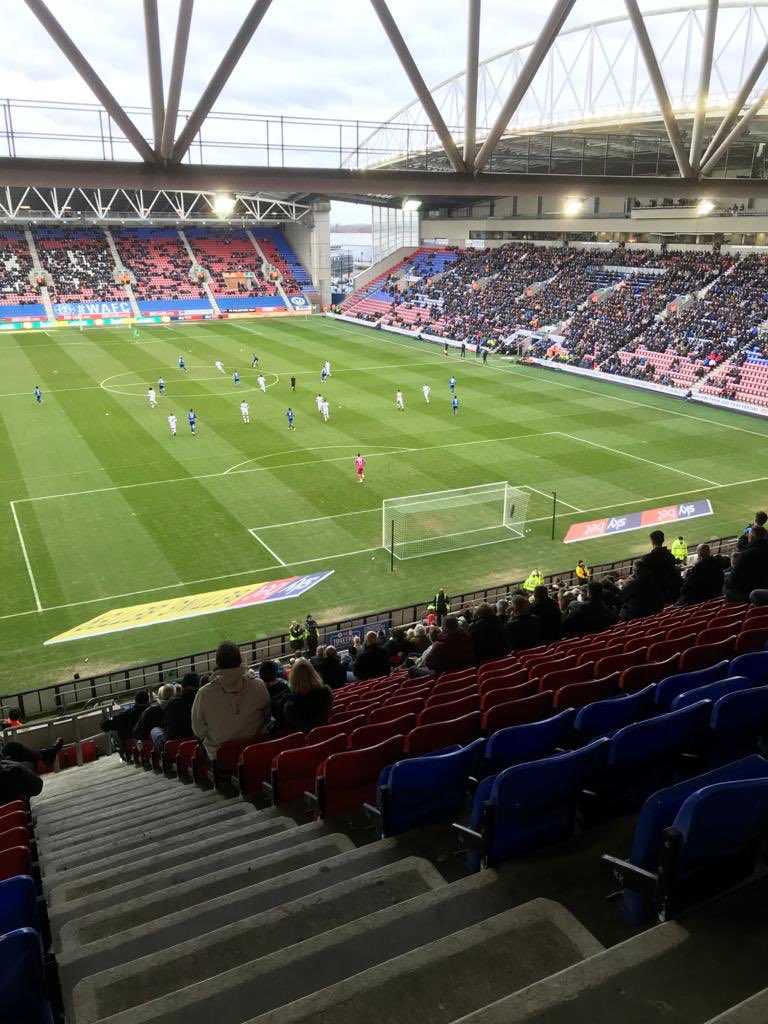broganio's tweet photo. Wigan V Luton! https://t.co/3vUUGFxfaT