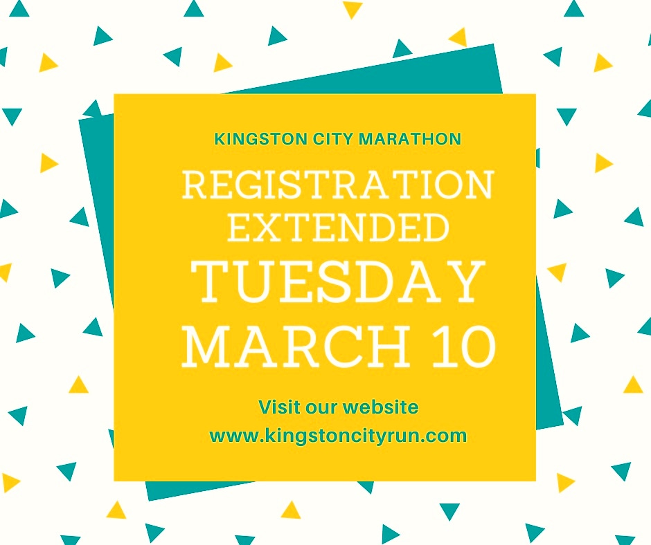 There's still time to register for this year's Kingston City Marathon.