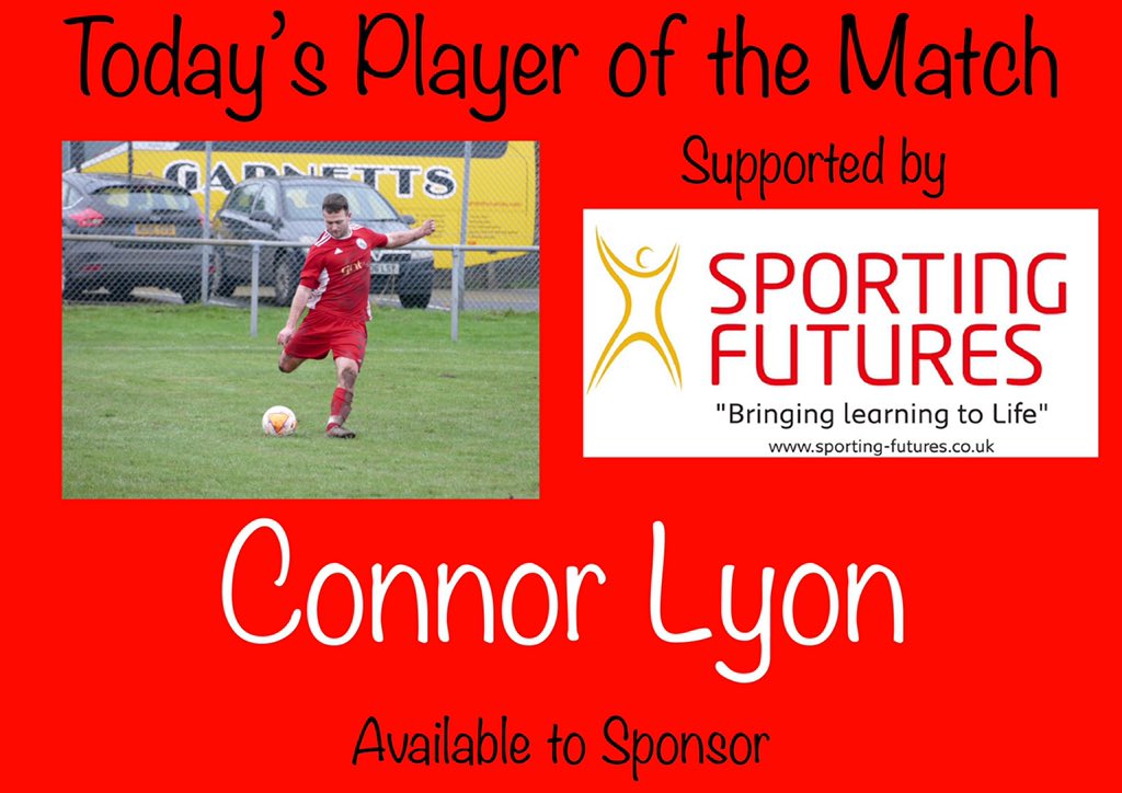 DarlingtonRASSC's tweet photo. Today’s Player of the Match in our 4-0 victory against Durham United was Connor Lyon. Congratulations  Connor! ⚽️ https://t.co/55cC2Aqc8Q