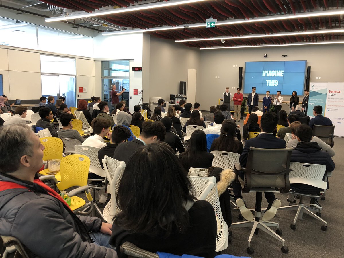 y2labs's tweet photo. Some images of the #pitches from the #Y2Conf participants at @SenecaCollege @SenecaInnovate #HELIX https://t.co/tn41aSn8oA