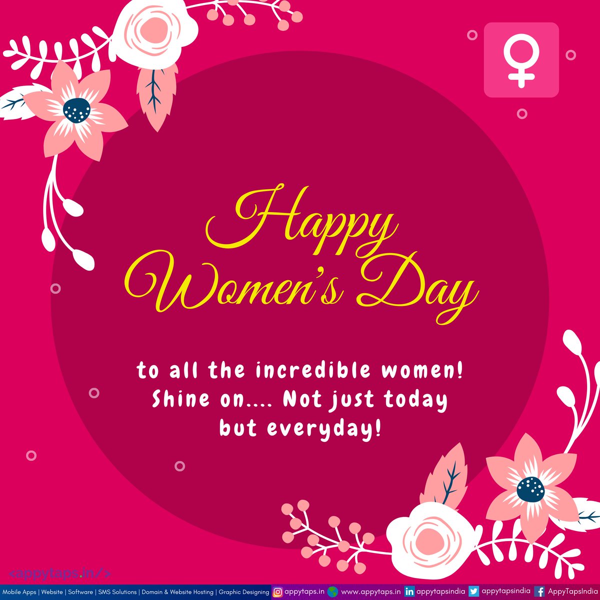 appytapsindia's tweet photo. Happy International Women's Day ♀️#EachforEqual https://t.co/9JHlEA3zTB