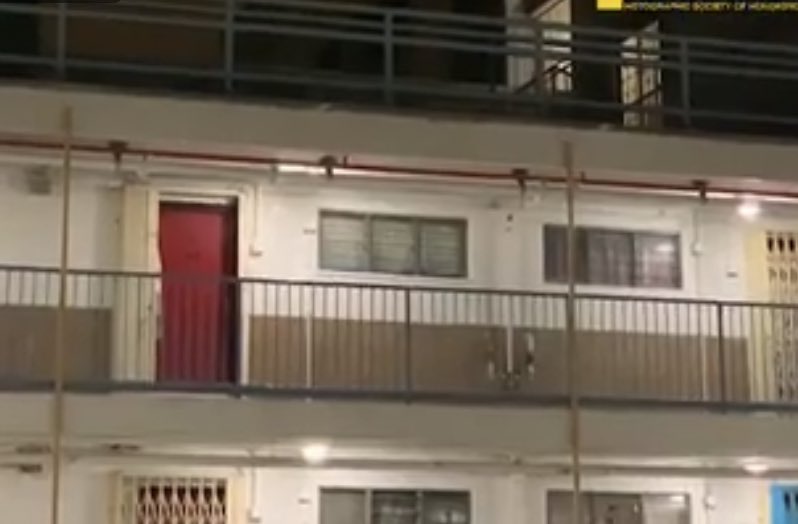 the852spirit's tweet photo. 0416: #live still waiting for the people to come out form unit 2119. It has been over 3 hours!. #308HK #PoliceBrutality #BreakOfDawn https://t.co/thFNOhHTi4