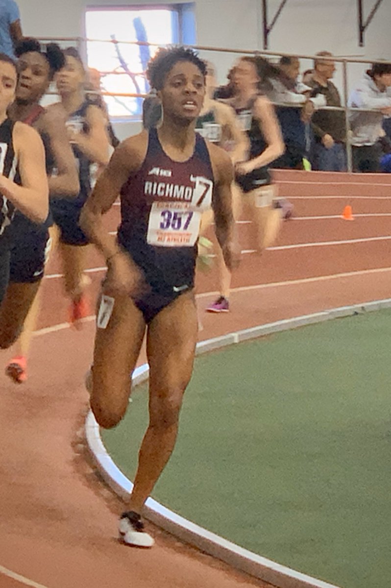 RichmondXCTF's tweet image. ECAC 800M |  A season best for Kendra Smither who places 5th (2:12.21) in section 1... #goSpiders #spidersxctf #oneRichmond #indoortrack