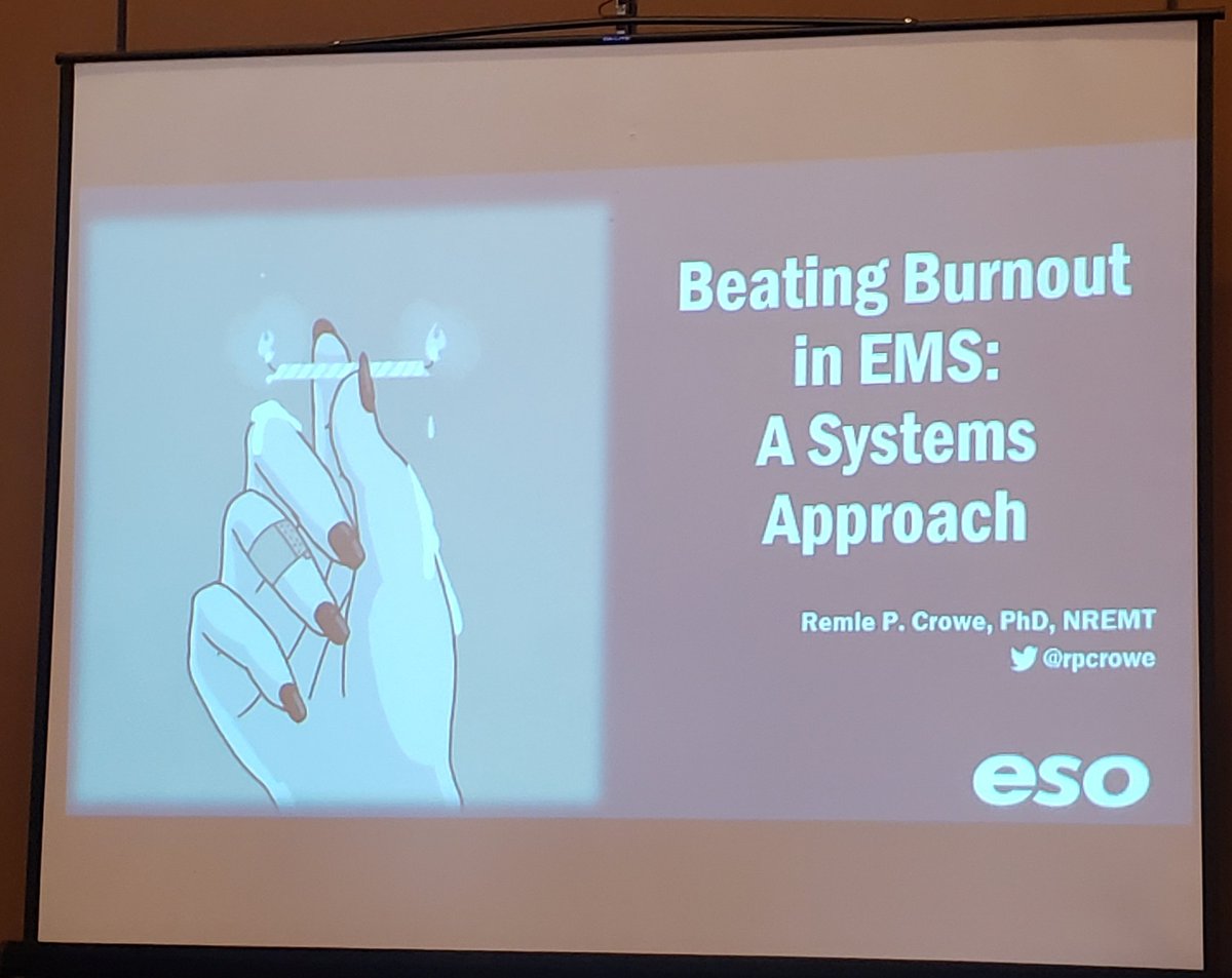 SCEMS1's tweet photo. @ESO_Solutions @rpcrowe closing out #SCEMSSYMPOSIUM2020 with discussion on the SC Burnout Study.  We ain't meditating our way outta this one folks. 
Train them.  Give them feedback.  Give them the best tools to do their job.  Pay them a fair wage.  They will come. https://t.co/1D64m7fO0A