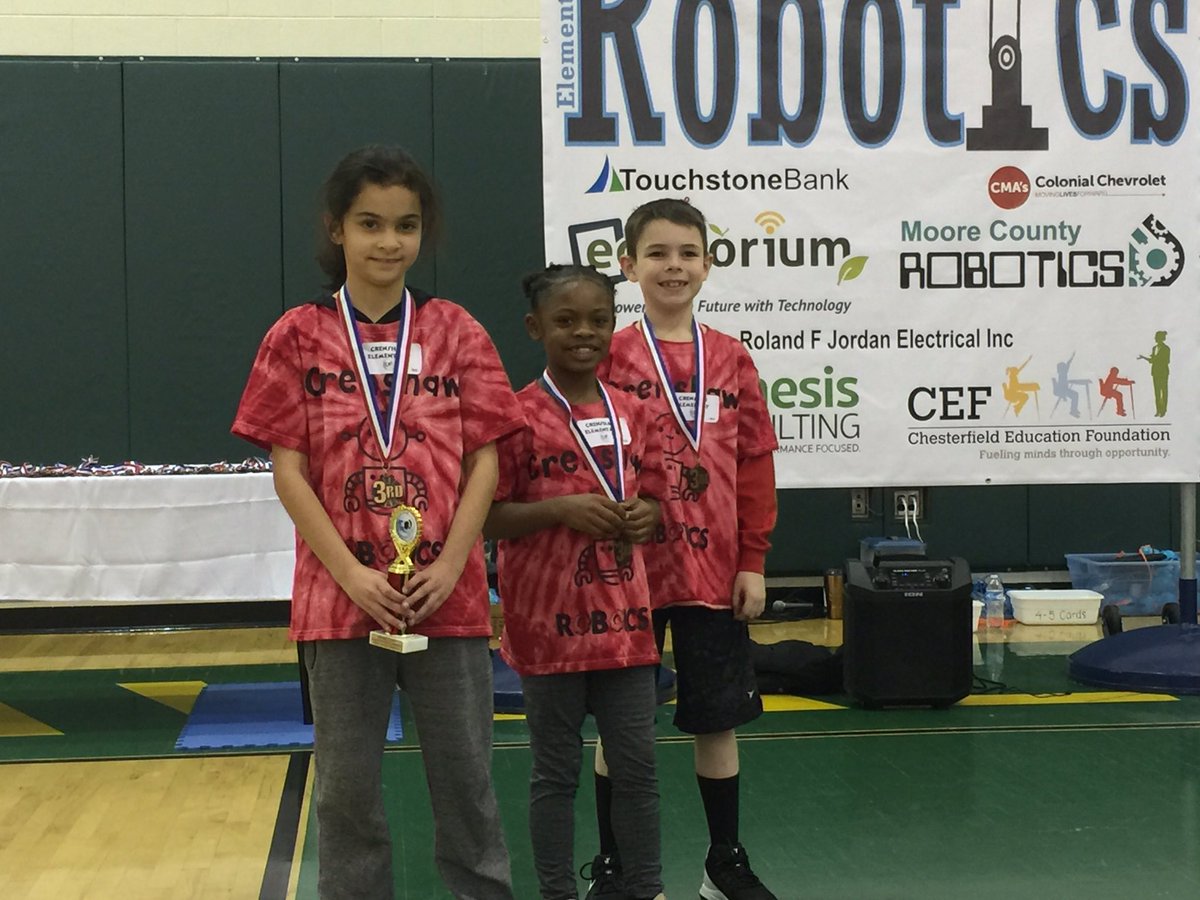 Jesse Kelly (@mrskellyado) on Twitter photo So proud of thes kids! The teamwork, support, coaching, and cheering on I saw today at the @CcpsRobotics competition warms my teacher heart. The two trophies are an added bonus! <a href="/JulieCraigCCPS/">Julie Craig</a> <a href="/CrenshawCards/">Crenshaw Elementary</a> <a href="/seideninsecond/">Lizzy Seiden</a> <a href="/LisaPughCCPS/">Lisa Pugh</a> So proud of thes kids! The teamwork, support, coaching, and cheering on I saw today at the @CcpsRobotics competition warms my teacher heart. The two trophies are an added bonus! <a href="/JulieCraigCCPS/">Julie Craig</a> <a href="/CrenshawCards/">Crenshaw Elementary</a> <a href="/seideninsecond/">Lizzy Seiden</a> <a href="/LisaPughCCPS/">Lisa Pugh</a>