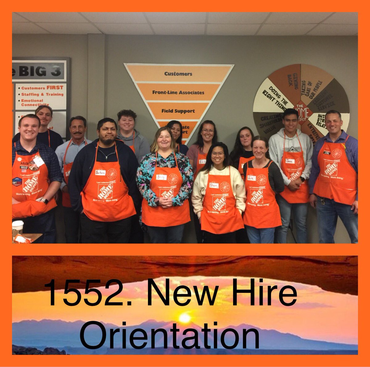 DeborahSterli20's tweet photo. New Hire Orientation-1552.  11 New Homer Fund Contribution Members. Getting ready for spring!!!#1552Strong #PMD166 @DeborahSterli20 @mlapp0702 https://t.co/mCzFiTDHzQ