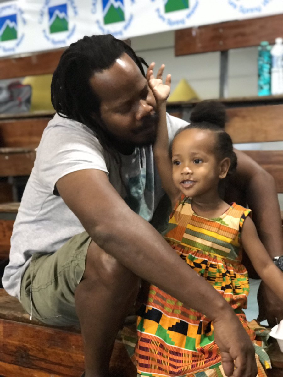 EmprezzGolding's tweet photo. The series of when a dad loves a daughter with #StevenGolding and #PrincessZipporah getting ready to watch son and big brother enter  his Taekwondo Tournament. Next post will be a snippet from his match. #Neverbackdownfromachallenge #Winorgiveityourbest your best is good for me. https://t.co/MGXv4ULI53