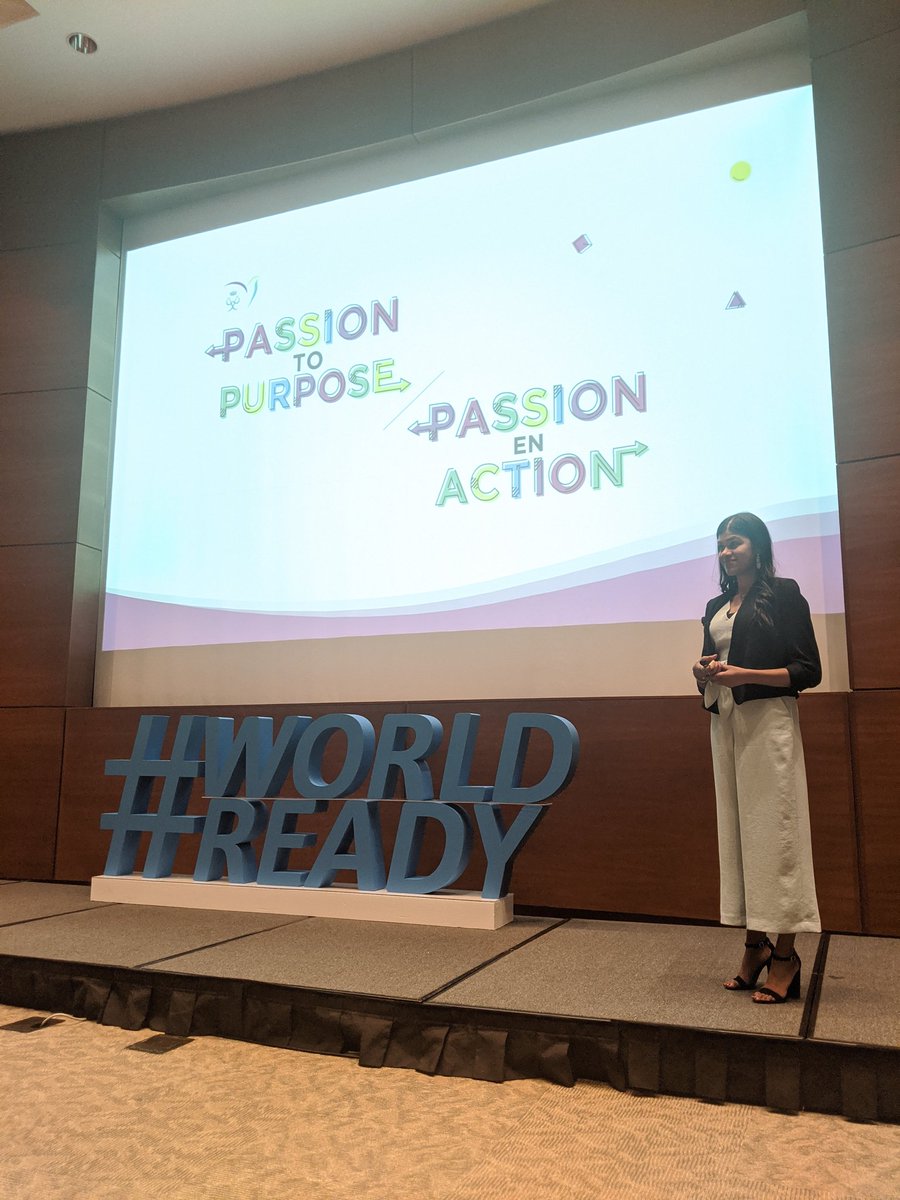 dukeofedcanada's tweet photo. Thank you Aditi for telling us the story of My Empowerment Packs and sharing your passion for gender equality! #P2PBootCamp #WorldReady #DukeDen https://t.co/xGbUjNMNCB