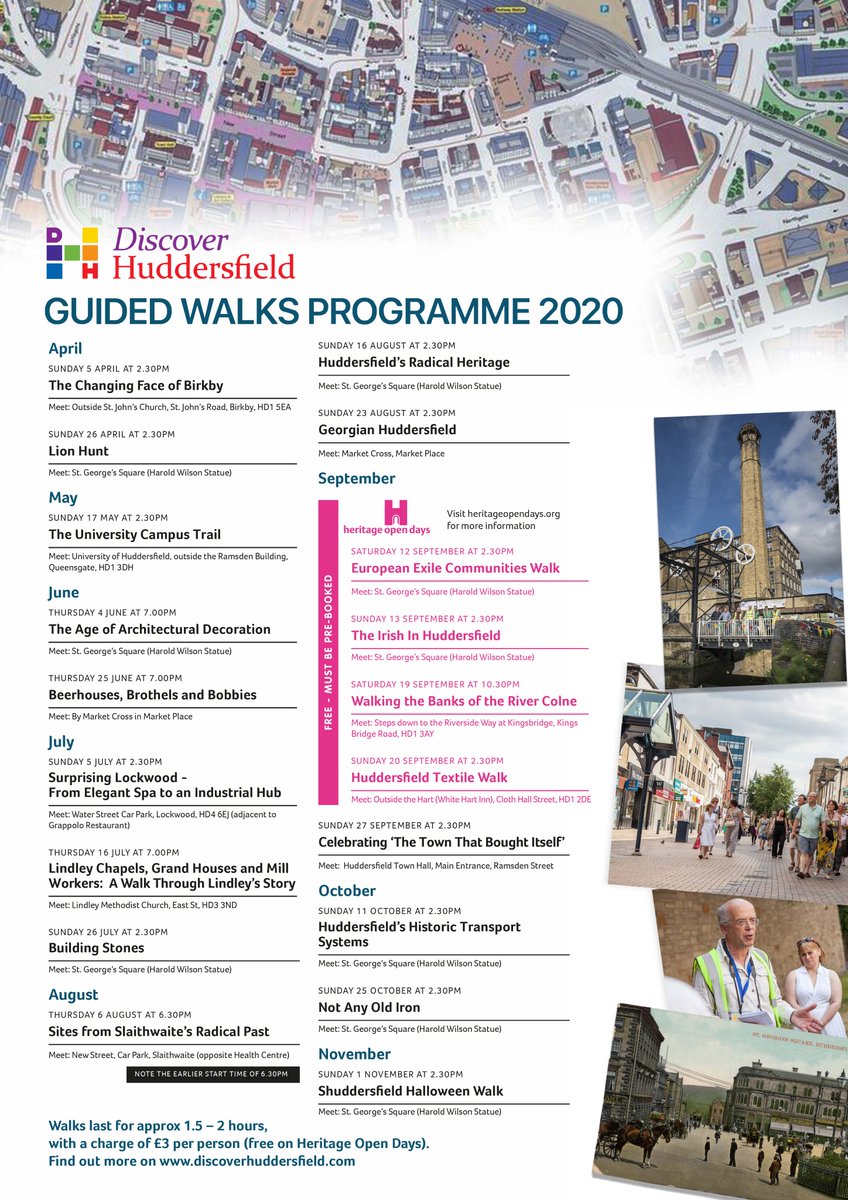 Check out our exciting new 2020 guided walks programme starting on April 5th with a walk around Birkby. 😃

discoverhuddersfield.com/walks/