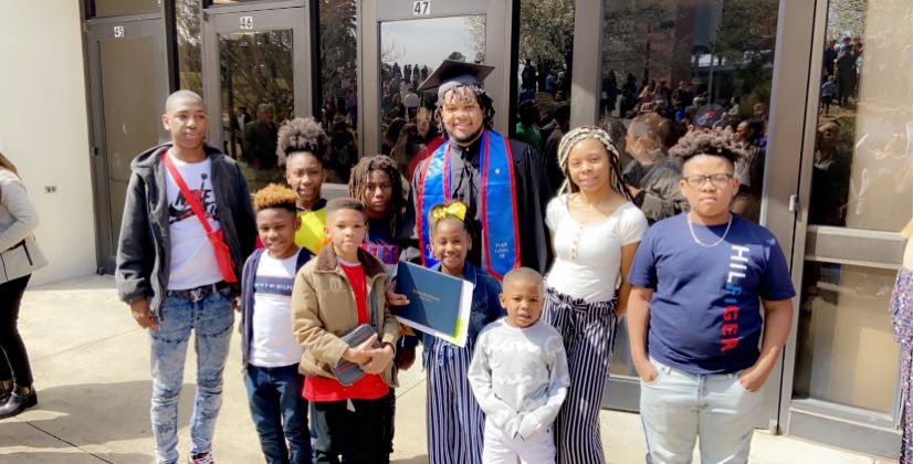 RandyHoganJr's tweet image. “The ultimate measure of a man is not where he stands in moments of comfort and convenience, but where he stands at times of challenge and controversy.” God, thank you for EVERYTHING 🙏🏾 #FirstGenerationGrad 🎉🎊 #TMC🏁