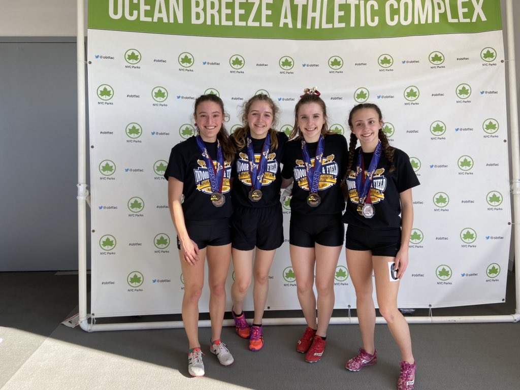 Section6TF's tweet image. Boys and girls intersectional relays both take home medals for Section VI