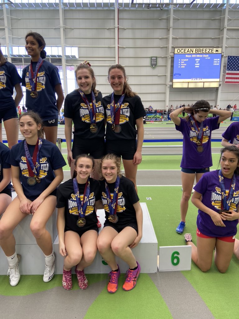 Section6TF's tweet image. Boys and girls intersectional relays both take home medals for Section VI