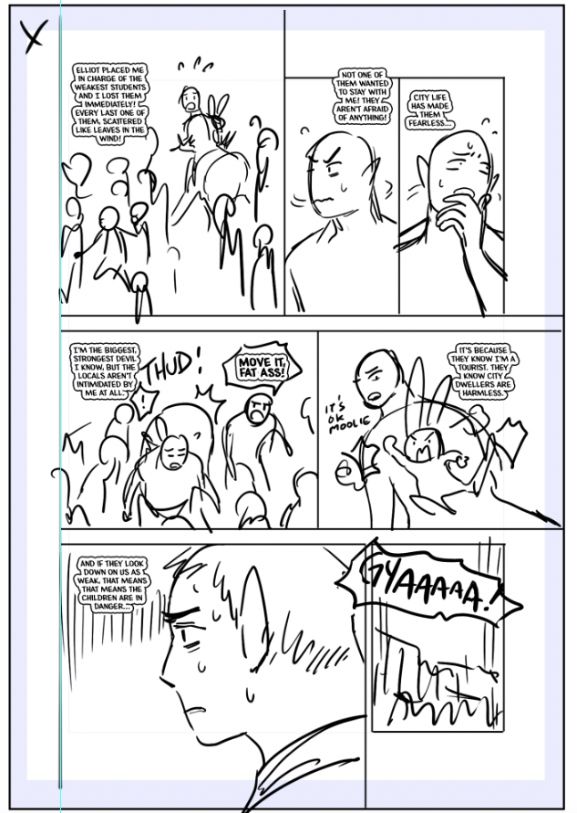 start➡️finish: comic page edition?️? 