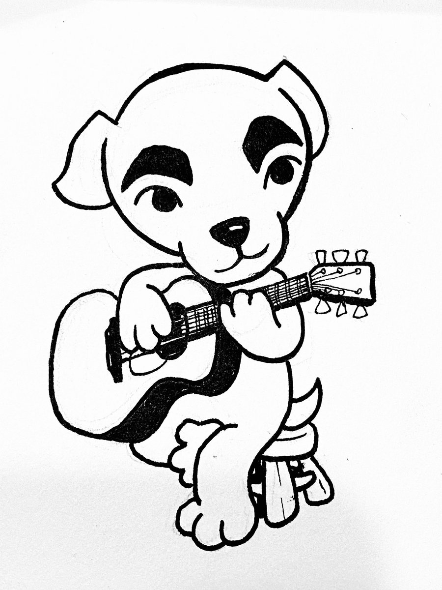 GB_COMICS's tweet photo. It’s Saturday night, so it’s got to be the coolest pooch in town, K.K. Slider. Also, in the audience, it’s Stormfly from HTTYD. #DrawLent https://t.co/M32COBb1Ul