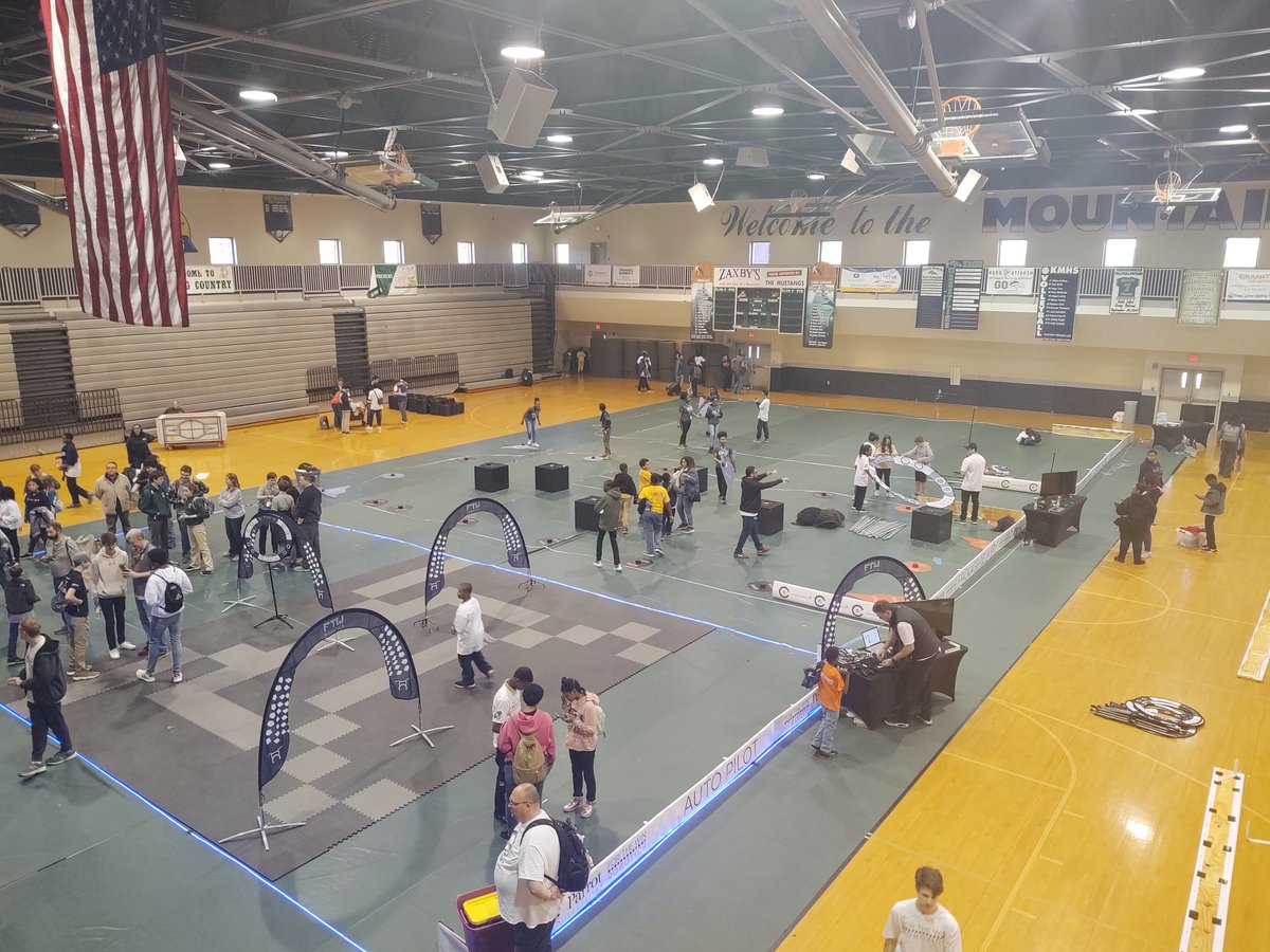 Cleaning up after a successful RTW REC Foundation Aerial Drones (RAD) competition held at Kennesaw Mountain High School today!