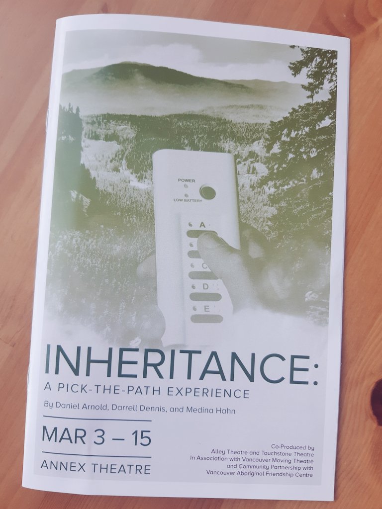 lgwiazda's tweet photo. Had the pleasure of seeing @INHexperience this week. This work sparks conversation, challenges theatre convention & confronts complex issues that are deeply relevant. An absolute must-see #yvrarts.
@alleytheatre1 @TouchstoneInVan #Inheritance4Action https://t.co/zvb2pH2qUv