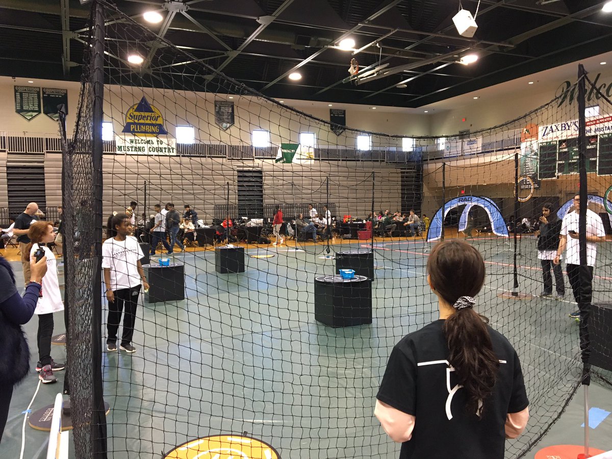 ScienceLRios's tweet photo. Had a blast with the first AGS (@AGSHurricanes) drone racing team!  Our amazing students showed off their drone piloting skills at the drone racing competition on March 7th!  Thank you @REC_Foundation 
@FTWRobotics! #AGSturns20 https://t.co/yYnOm2uSRn