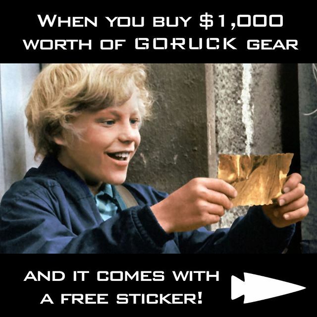 ThatMattMyers's tweet photo. Every time. I think of it as an investment in my future.
#GORUCK #aintcheap #builttolast #freesticker https://t.co/J0ENftaLeS https://t.co/nJj6MBqyU3